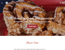 Tablet Screenshot of glutenfreesensations.com